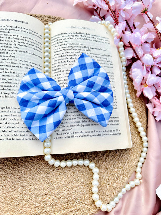 Gingham bow